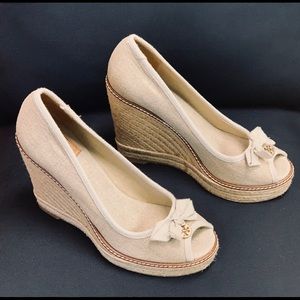 Tory Burch Canvas Wedge